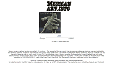 Desktop Screenshot of mexicanart.info