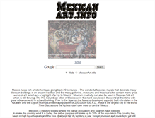 Tablet Screenshot of mexicanart.info